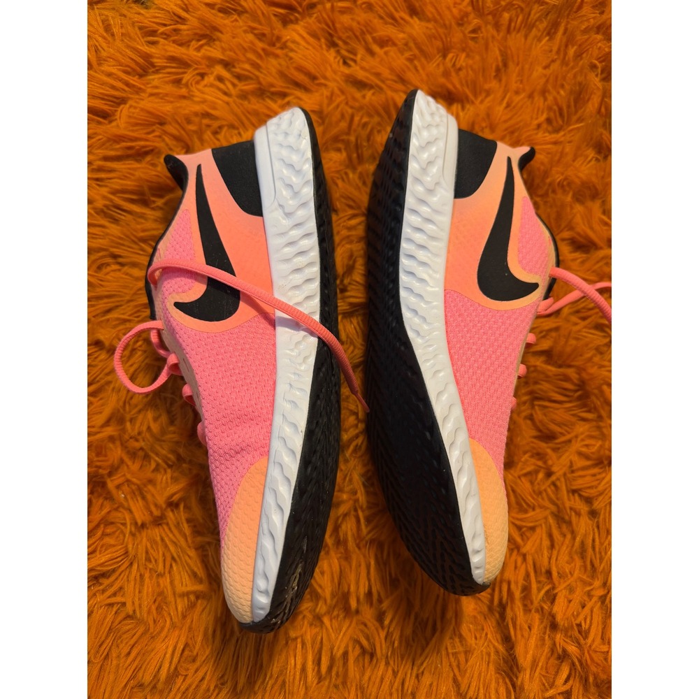Nike Revolution 5 Sunset Pulse Pink Black Running Shoes BQ5671-602 Womens 8.5